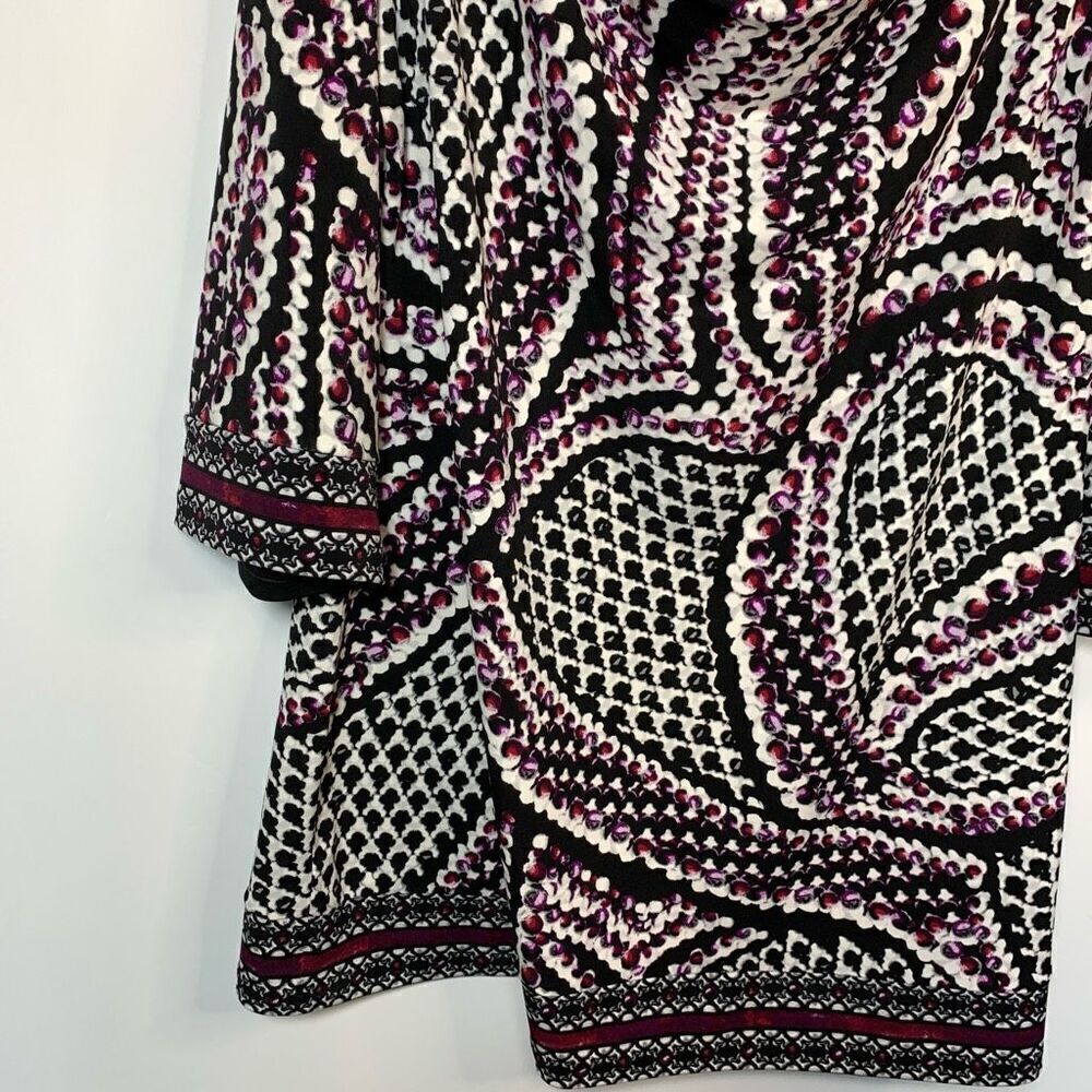 White House Black Market Women's Paisley Cowl Neck Tunic Top Multicolor Medium - Picture 4 of 7